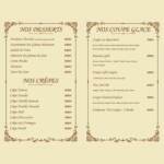 Menu La Rencontre Marrakech Marrakech June 2023 232920